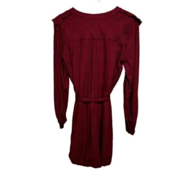 NWT Paige | Rumba Red & Black Plaid Isabelle Mini Dress Size XS - Picture 4 of 15